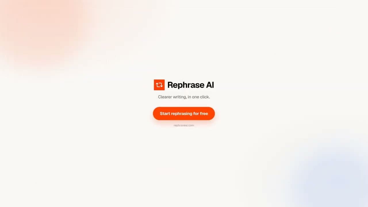 Video thumbnail for How Rephrase AI Works