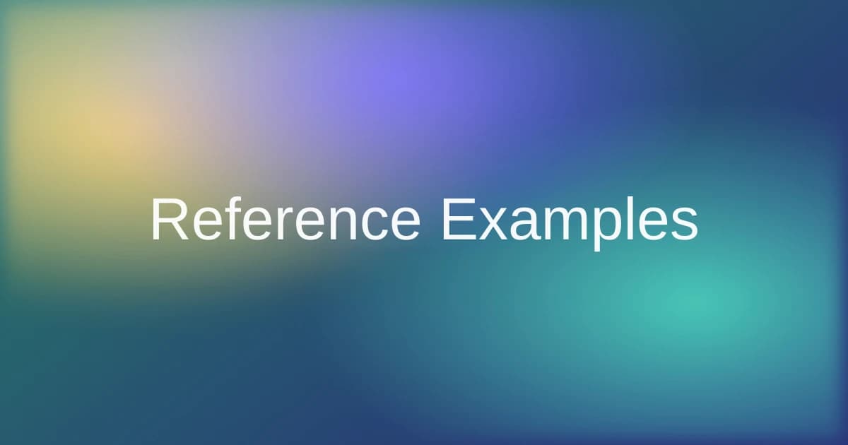 References Example for an APA 7 Reference List