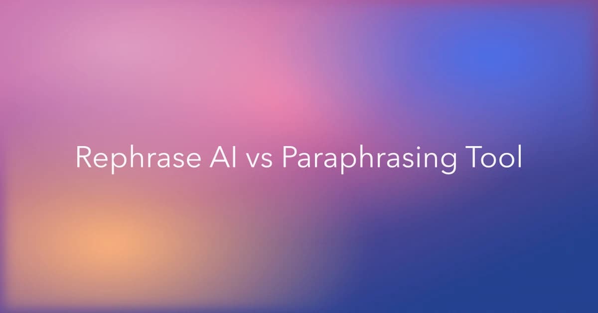 Rephrase AI vs Paraphrasing-Tool.com: Which Tool Is Better?