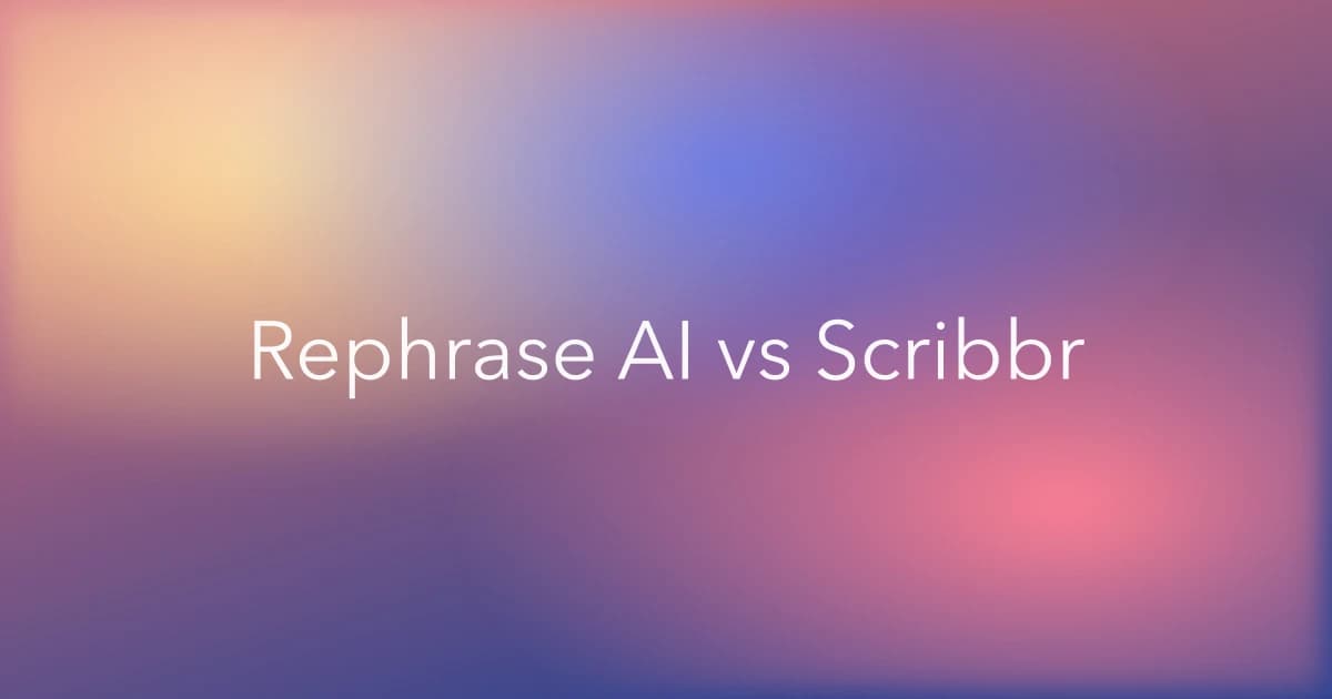 Rephrase AI vs Scribbr: Which Paraphrasing Tool Is Better?
