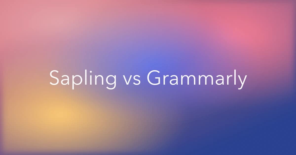 Sapling vs Grammarly for Teams